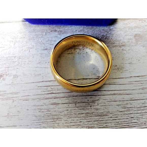 Other - NIB Size 9 18K Plated Tungsten Carbide Ring 8mm